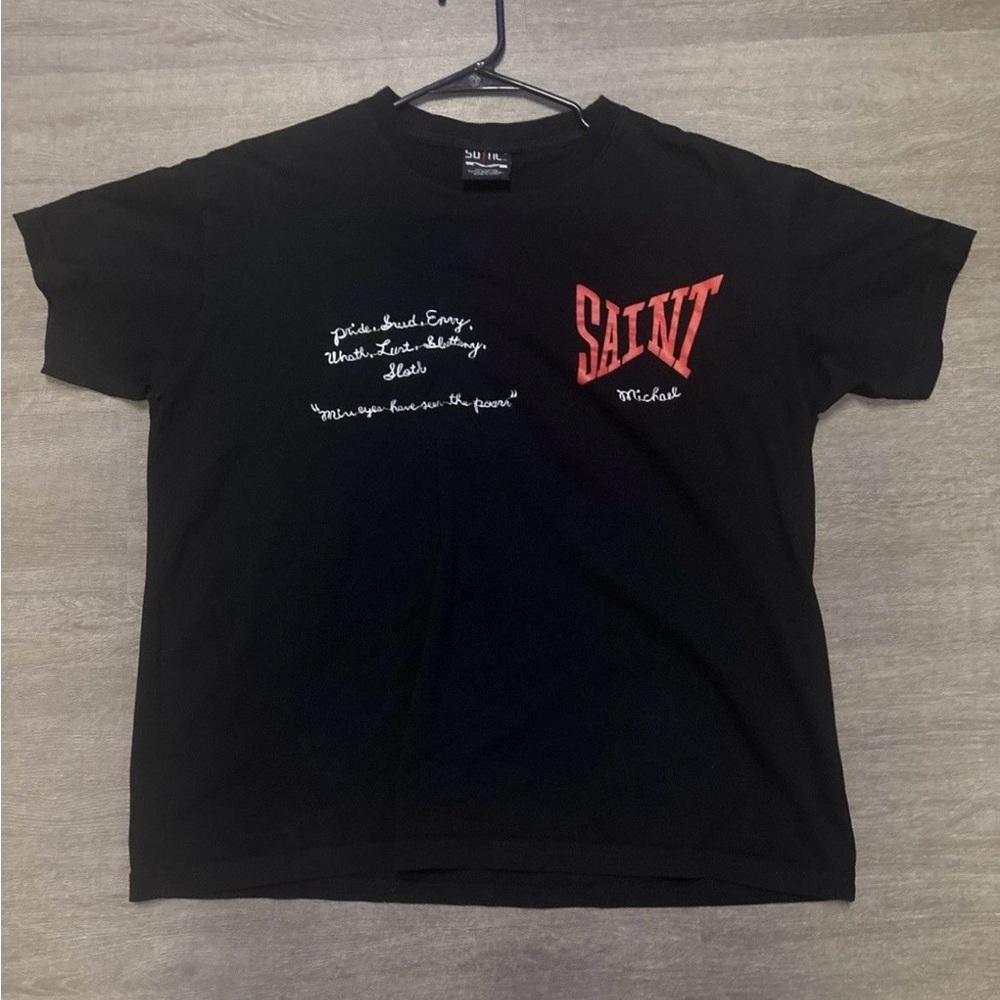 Saint Michael Short Sleeve Tee - Black